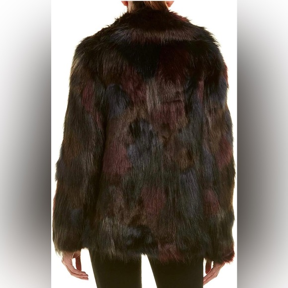 Rachel Roy Faux Fur Jacket - Multicolor Size L - Picture 2 of 5